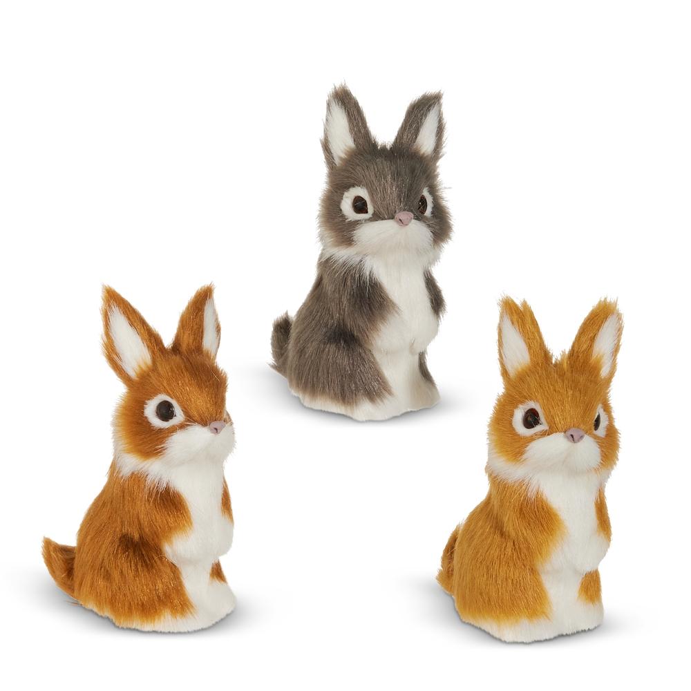 RAZ Imports 4" Earth Tone Bunny