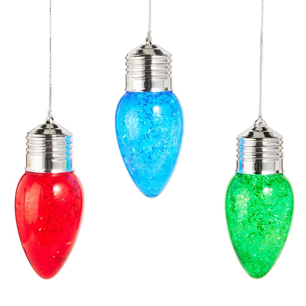 RAZ Imports 4" Lighted Bulb Ornament
