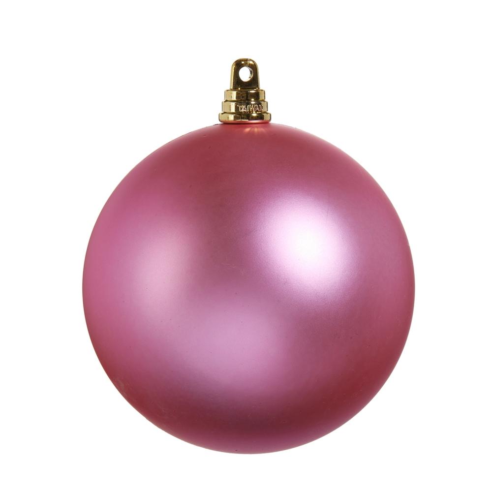RAZ Imports 4" Matte Fuchsia Ball Ornament
