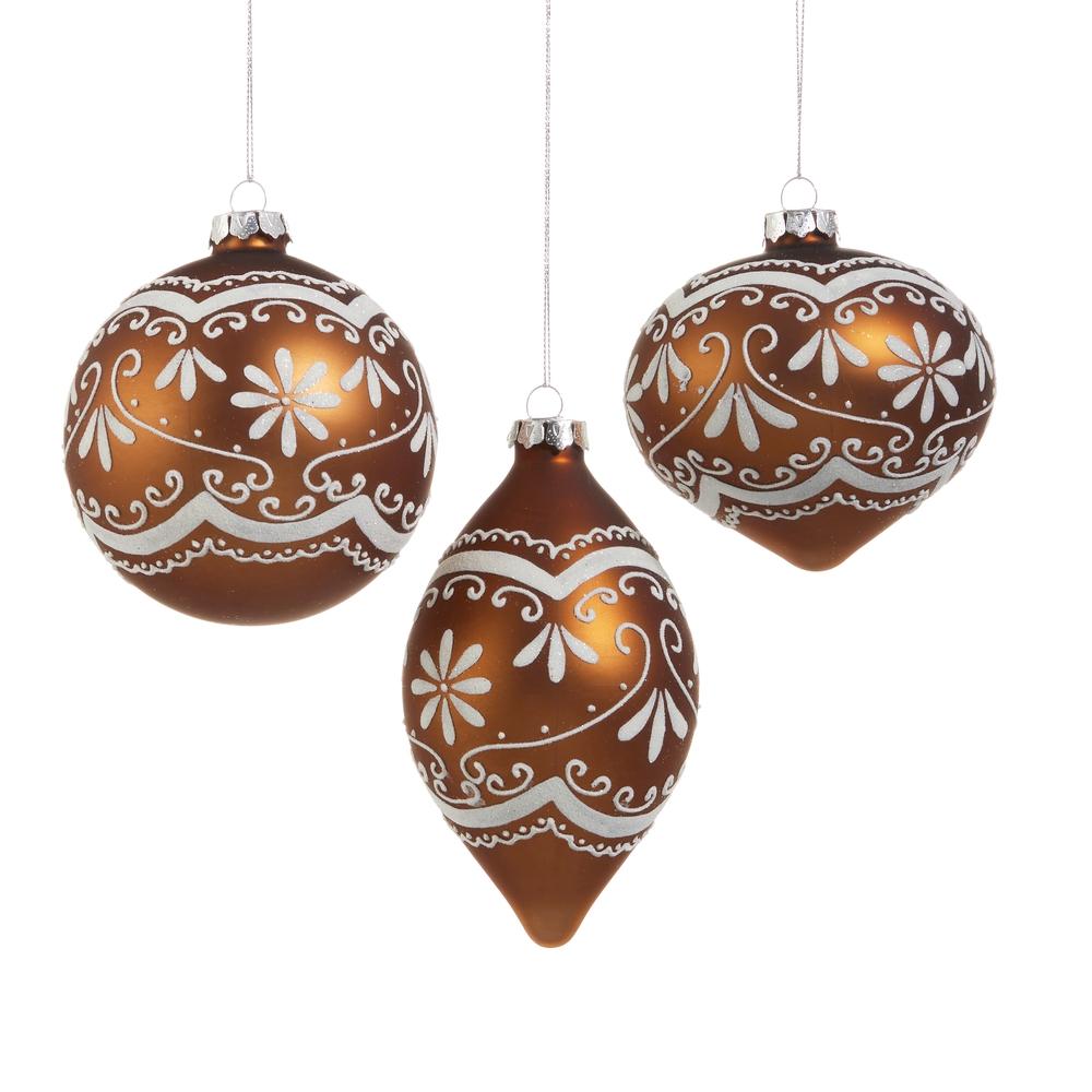 RAZ Imports 4" Ornate Gingerbread Ornament