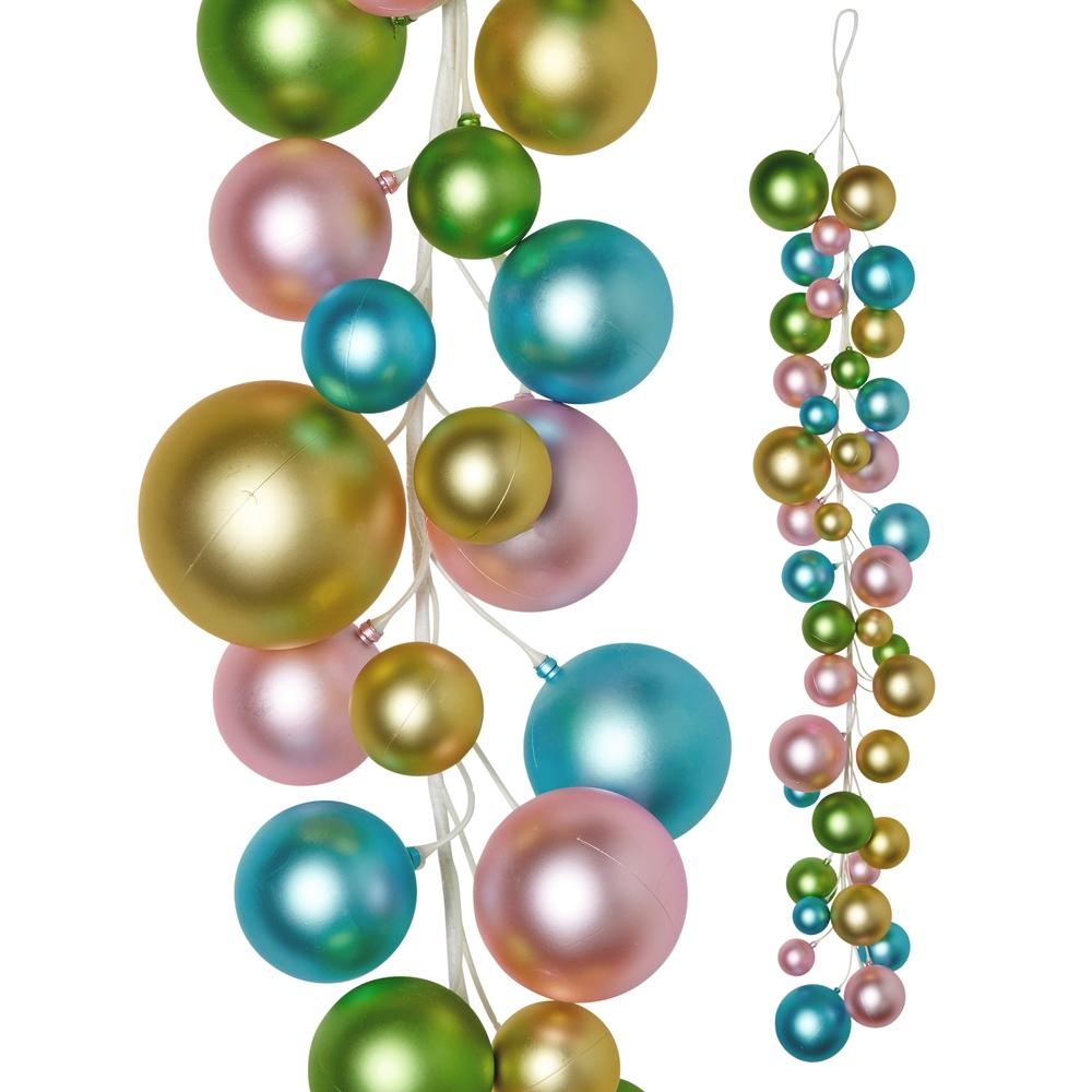 RAZ Imports 4' Pastel Pearl Ball Garland