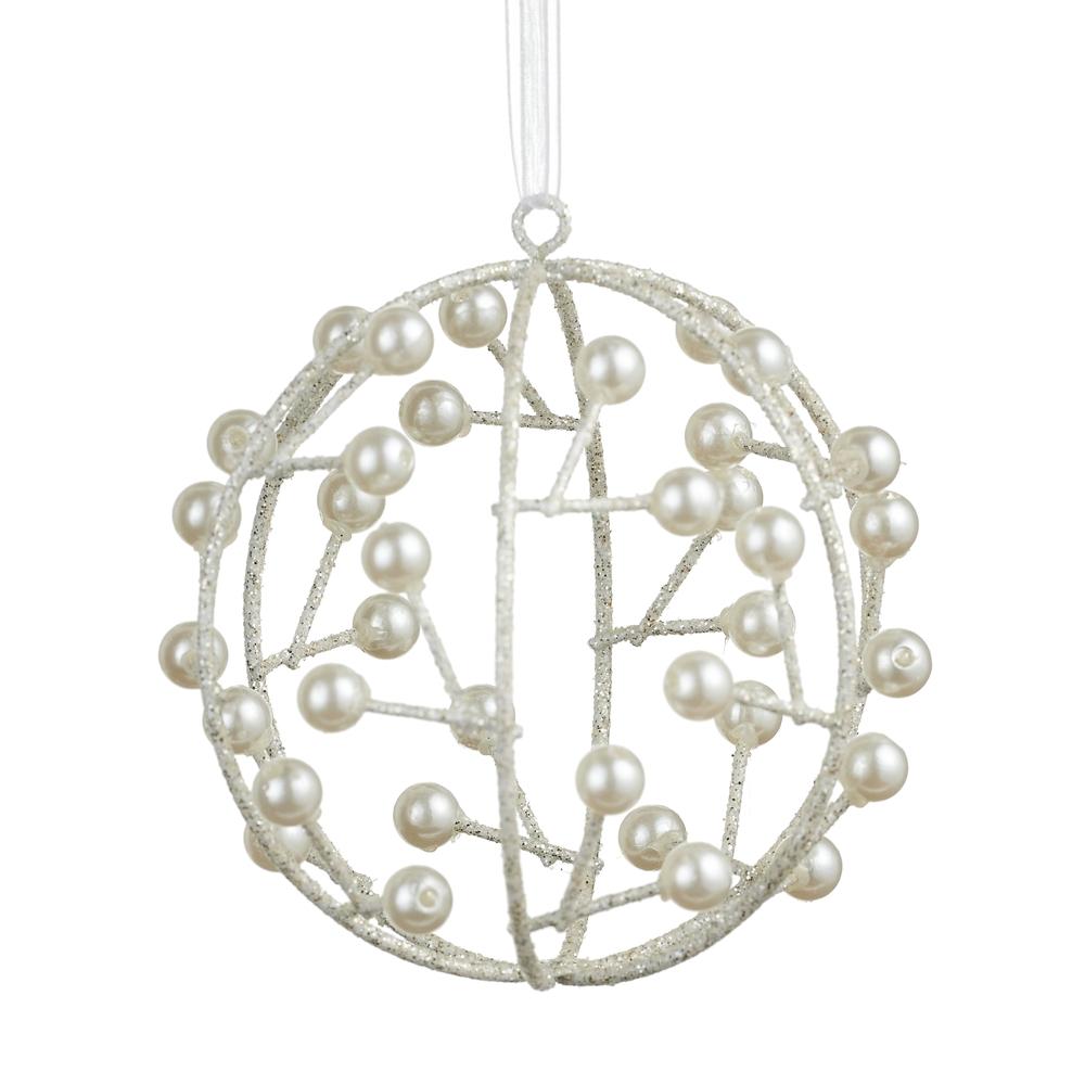 RAZ Imports 4" Pearl Ball Ornament