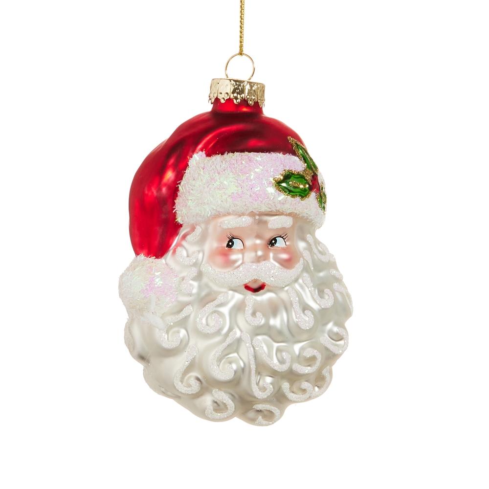 RAZ Imports 4" Santa Head Ornament