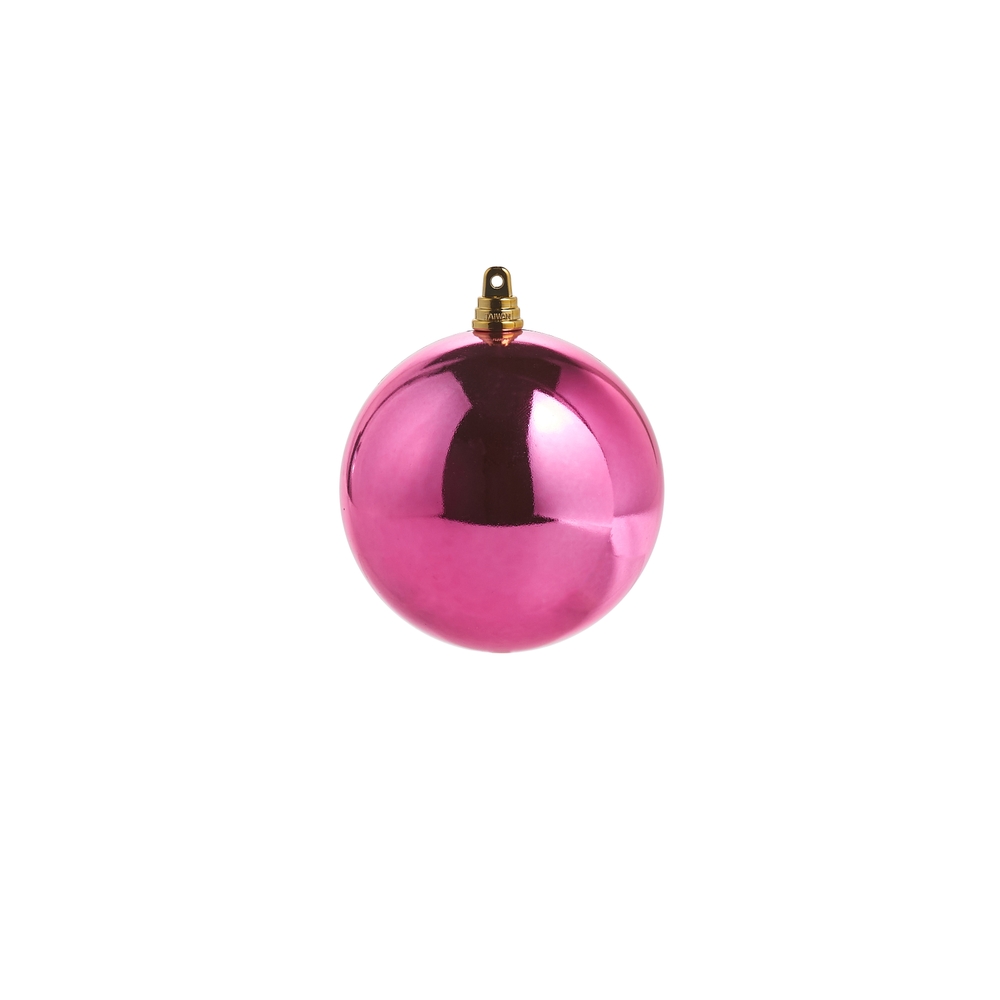 RAZ Imports 4" Shiny Fuchsia Ball Ornament