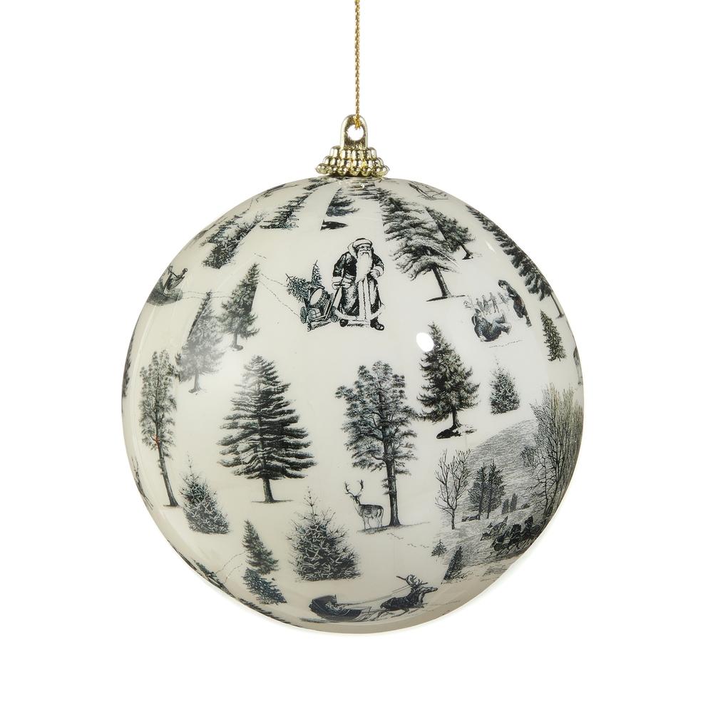 RAZ Imports 4" Through the Woods Ball Ornament