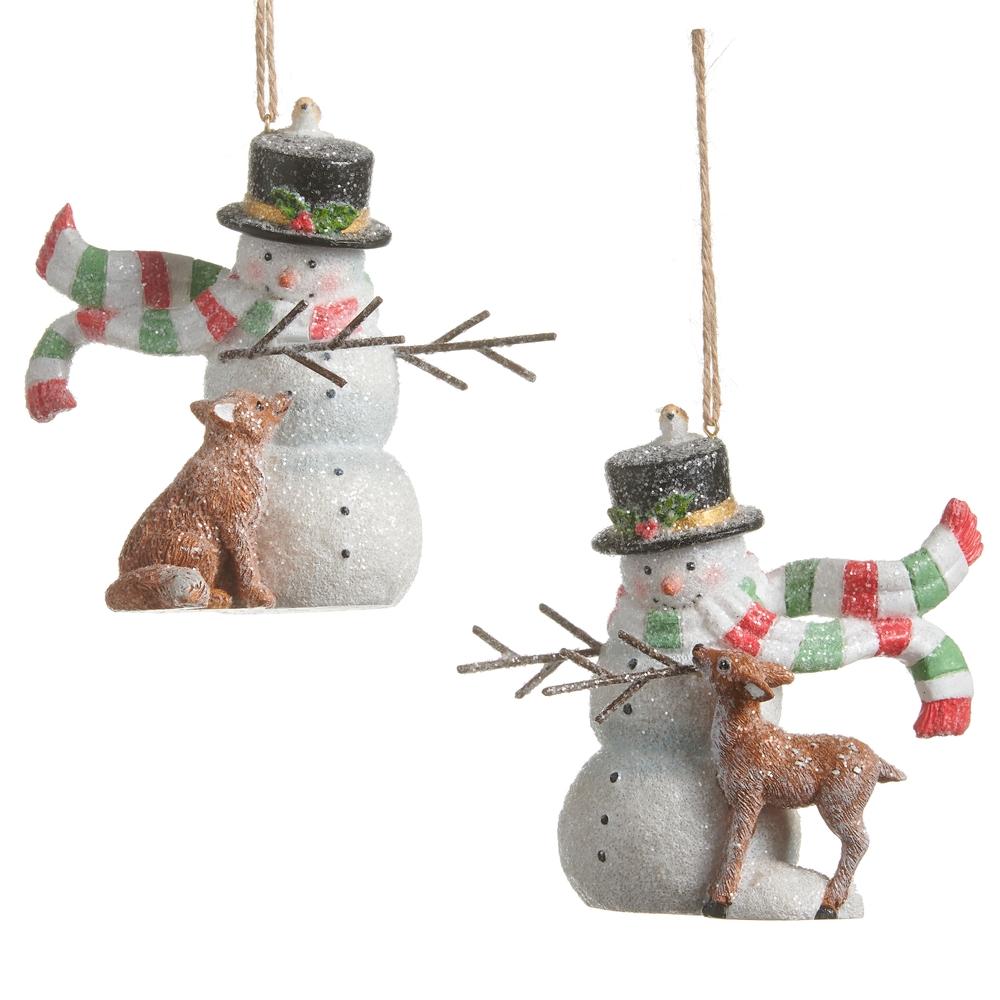 RAZ Imports 4" Woodland Christmas Party Ornament