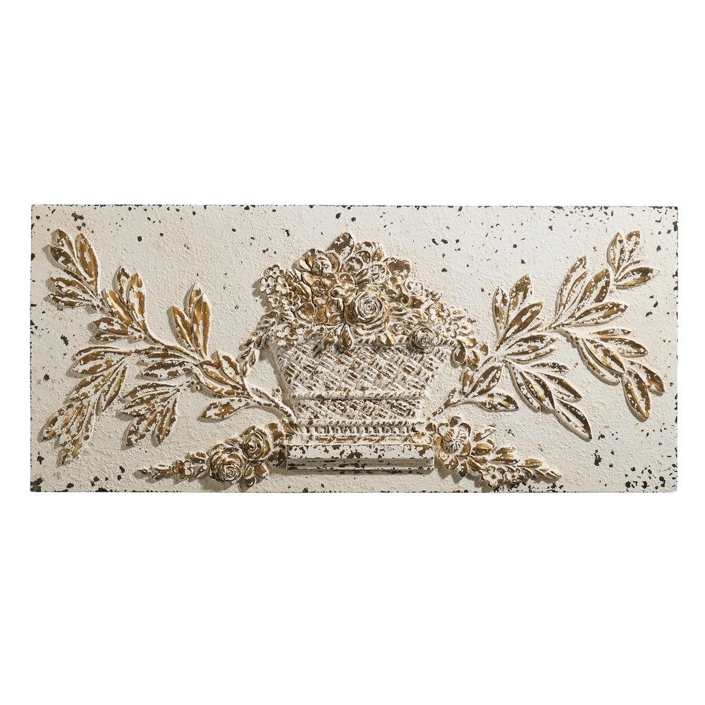 RAZ Imports 42" Distressed Embossed Wall Art