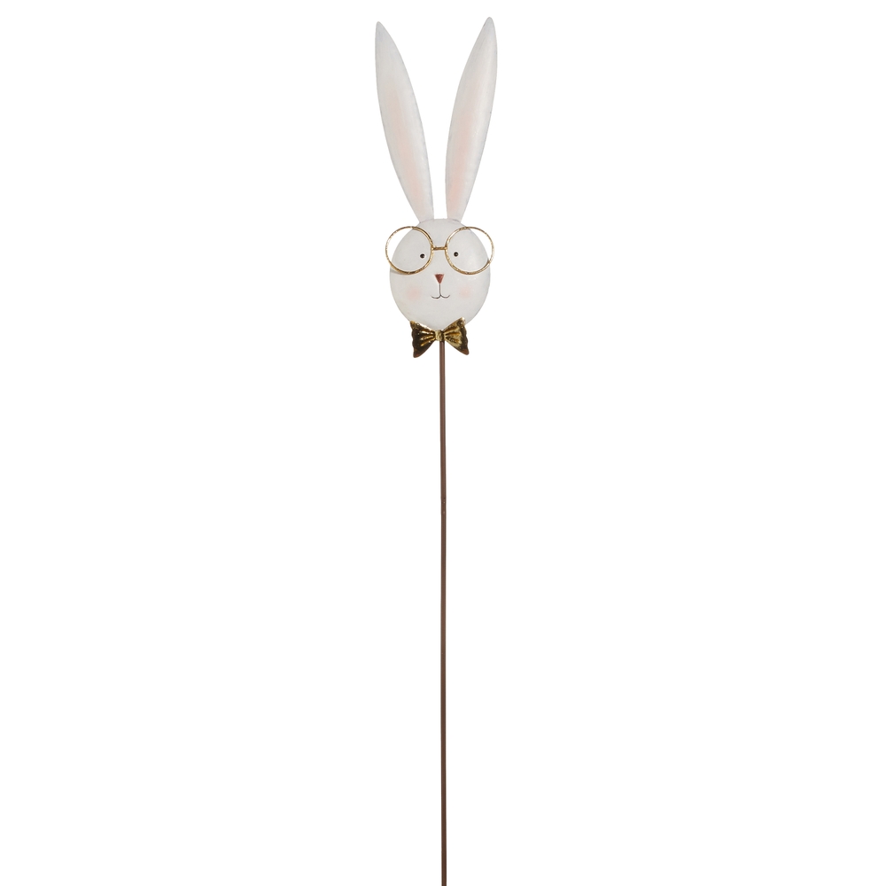 RAZ Imports 45.5" Rabbit with Glasses Garden Stake