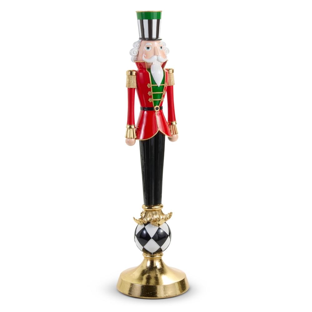 RAZ Imports 47.5" Nutcracker on Harlequin Base