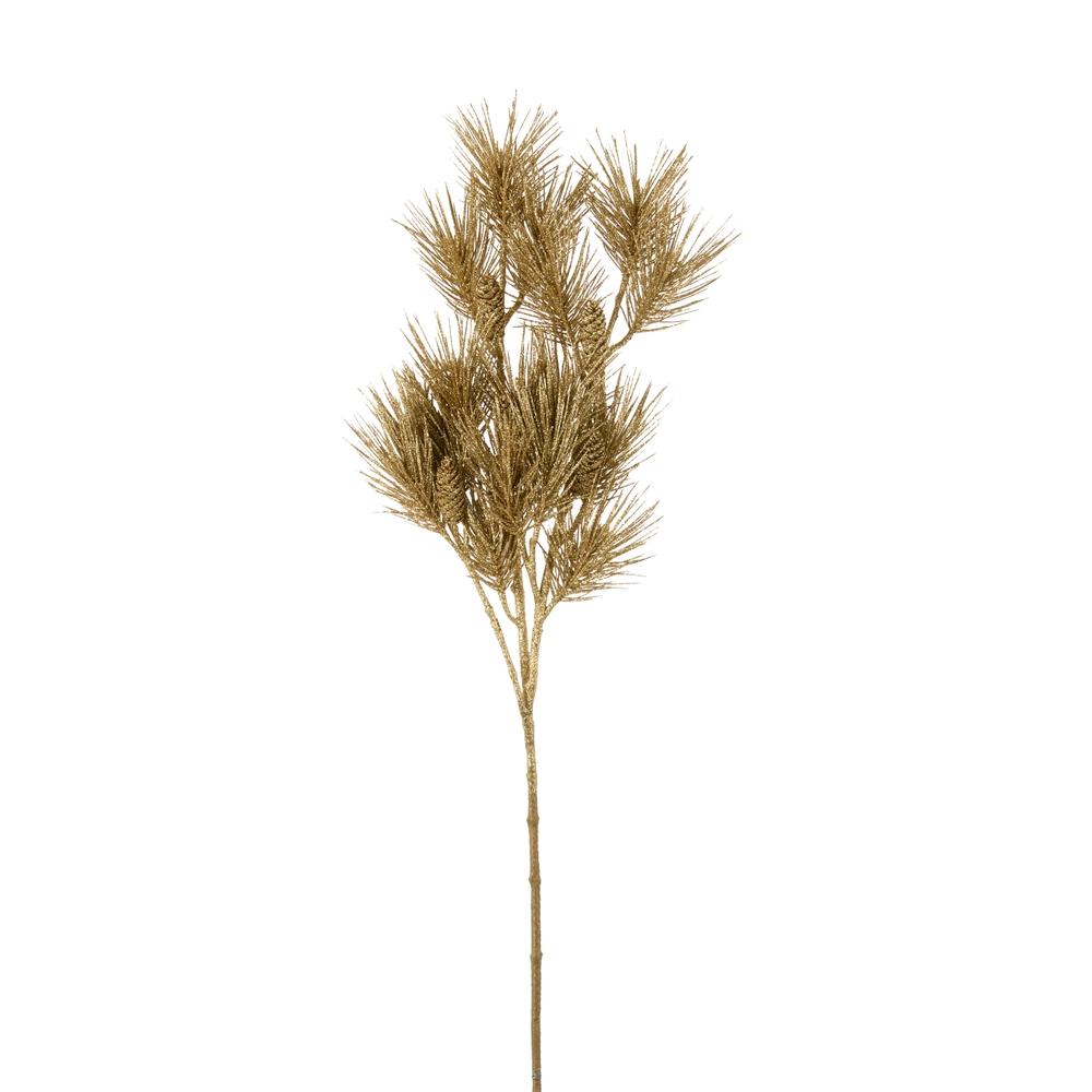 RAZ Imports 47" Gold Long Needle Pine Branch