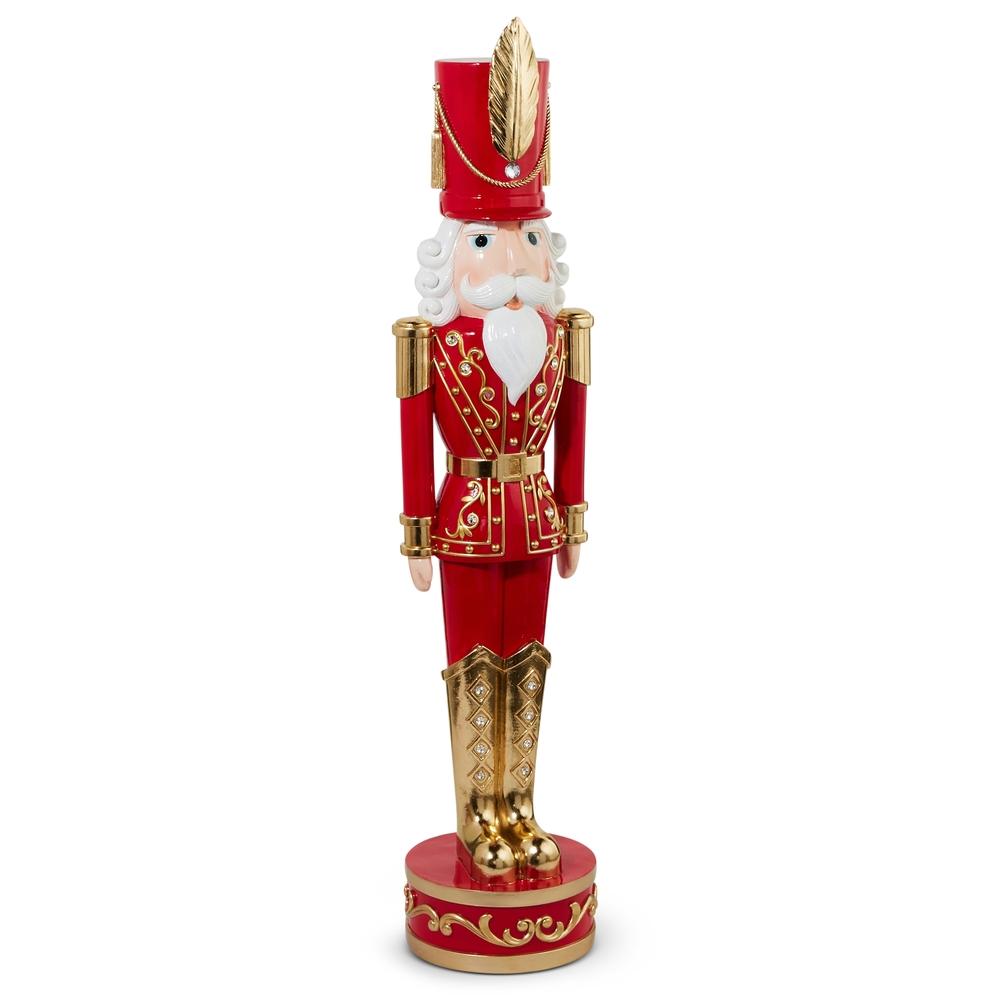 RAZ Imports 48" Red and Gold Traditional Nutcracker