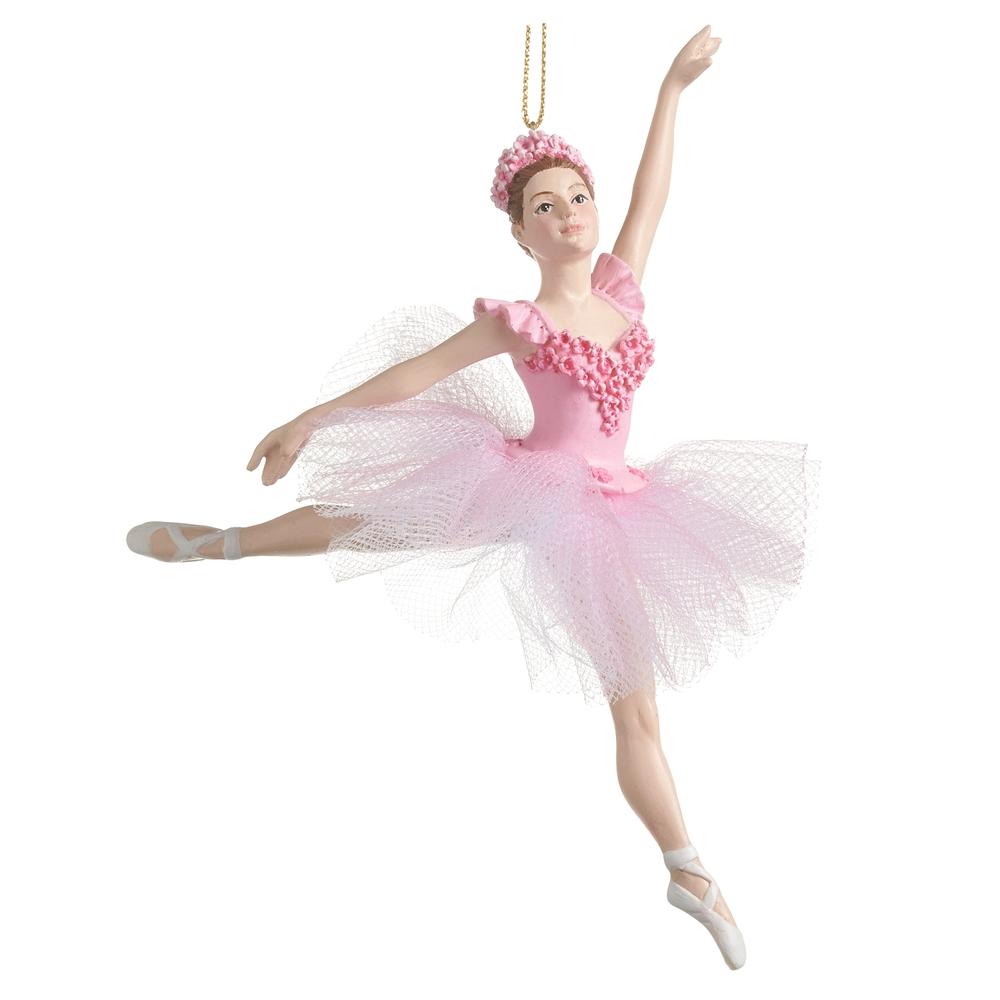 RAZ Imports 5.25" Dancing Pink Ballerina Ornament