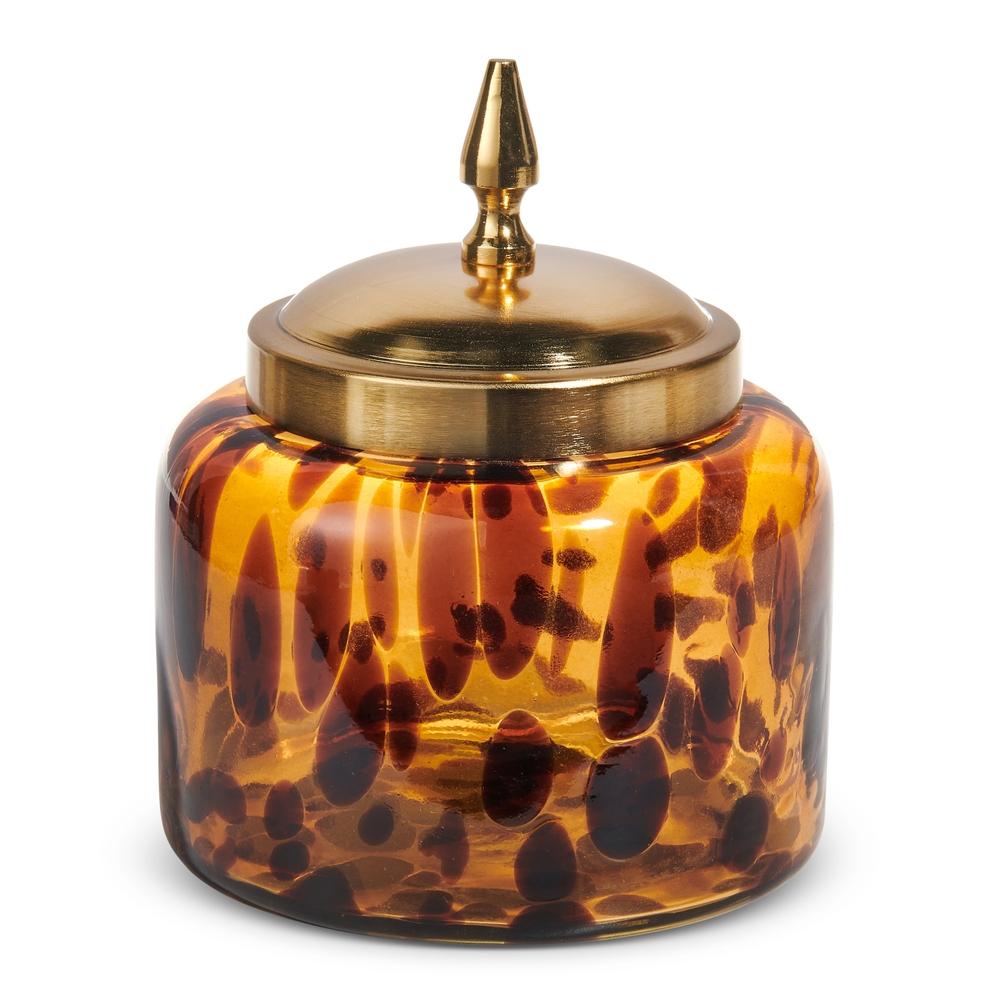 RAZ Imports 5.25" Vase with Gold Lid
