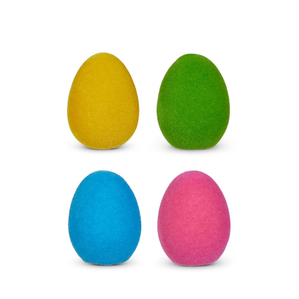 RAZ Imports 5.5" Bright Flocked Egg