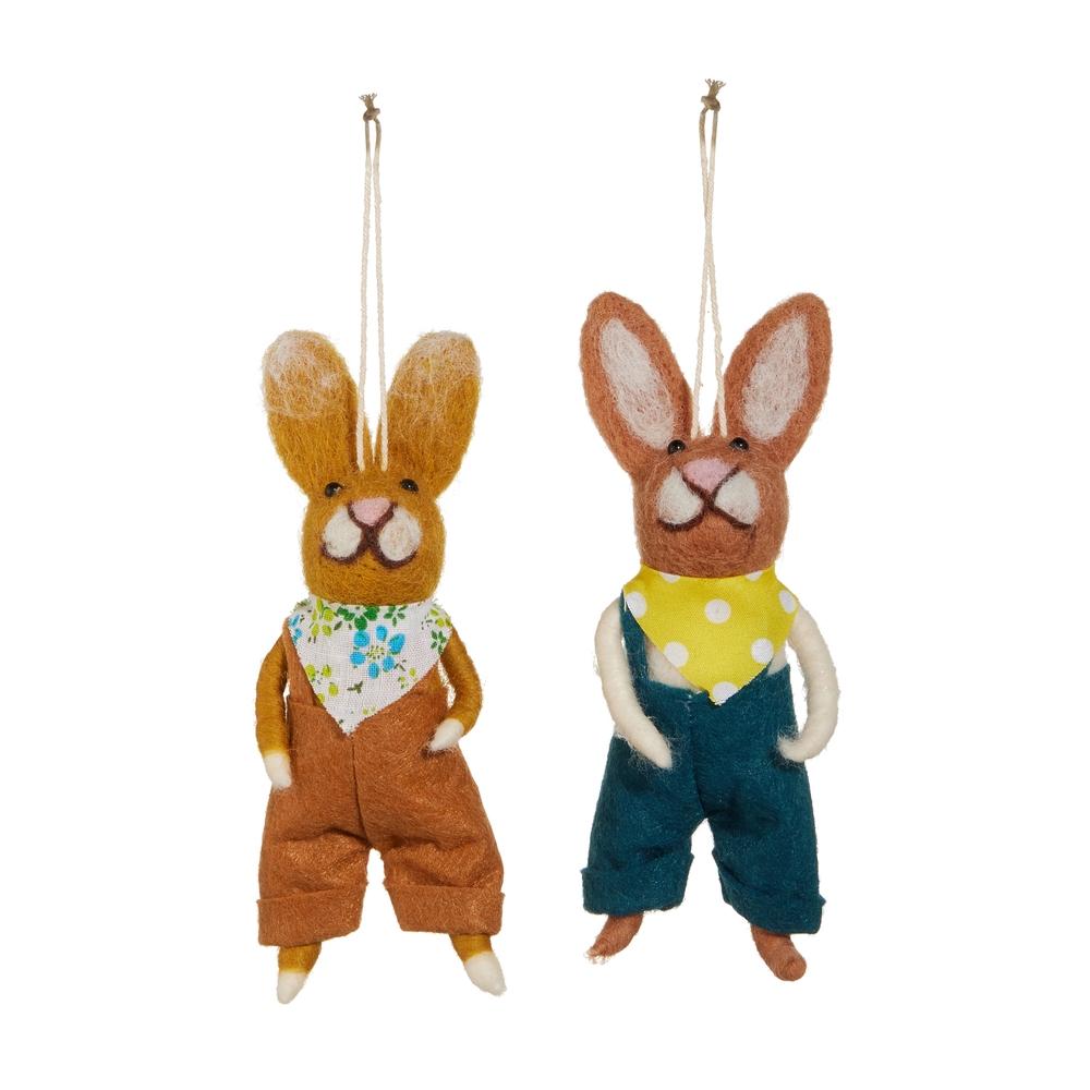 RAZ Imports 5.5" Bunny with Bandana Ornament