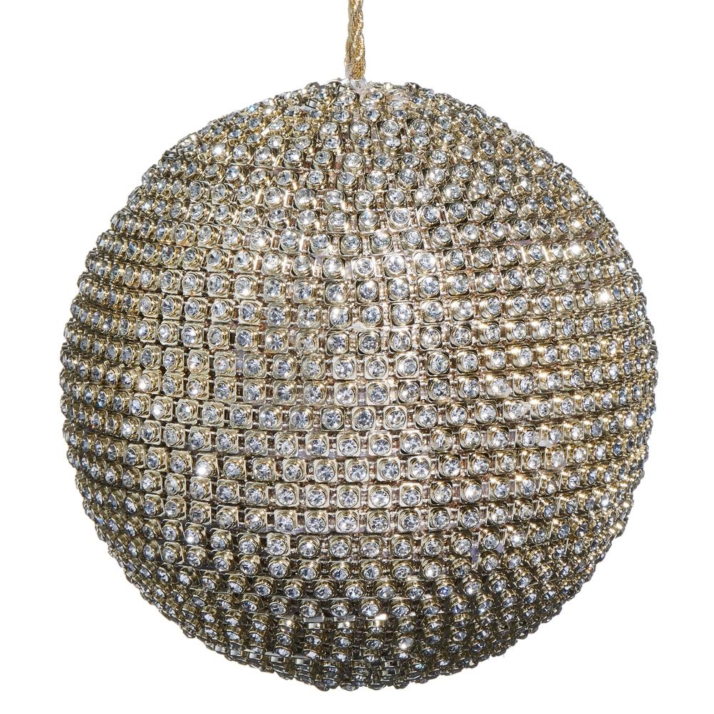 RAZ Imports 5.5" Gold Jewel Ball Ornament