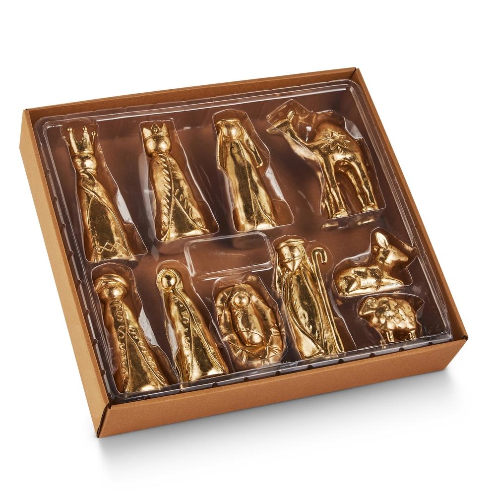 RAZ Imports 5.5" Gold Nativity Box Set
