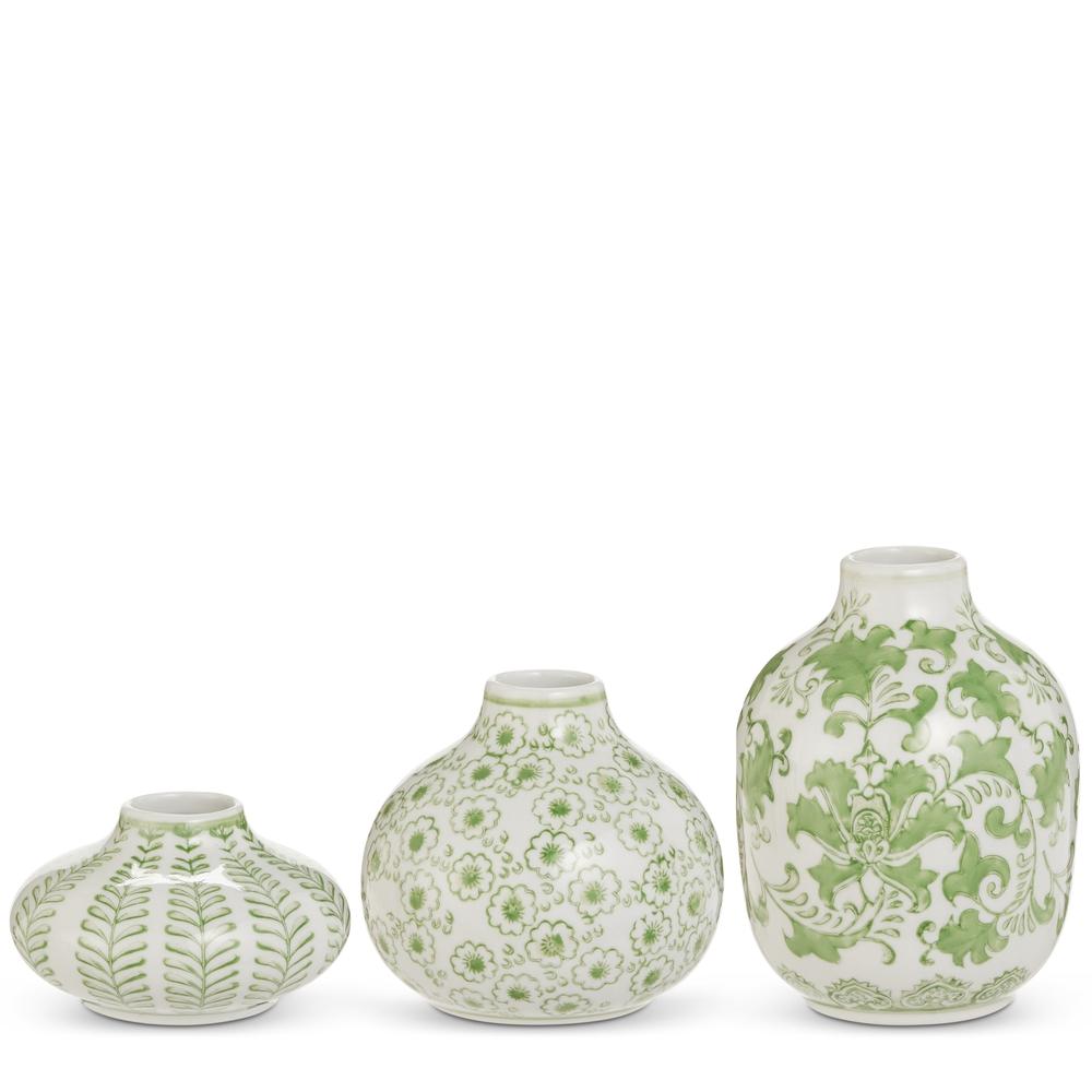 RAZ Imports 5.5" Green Bud Vases