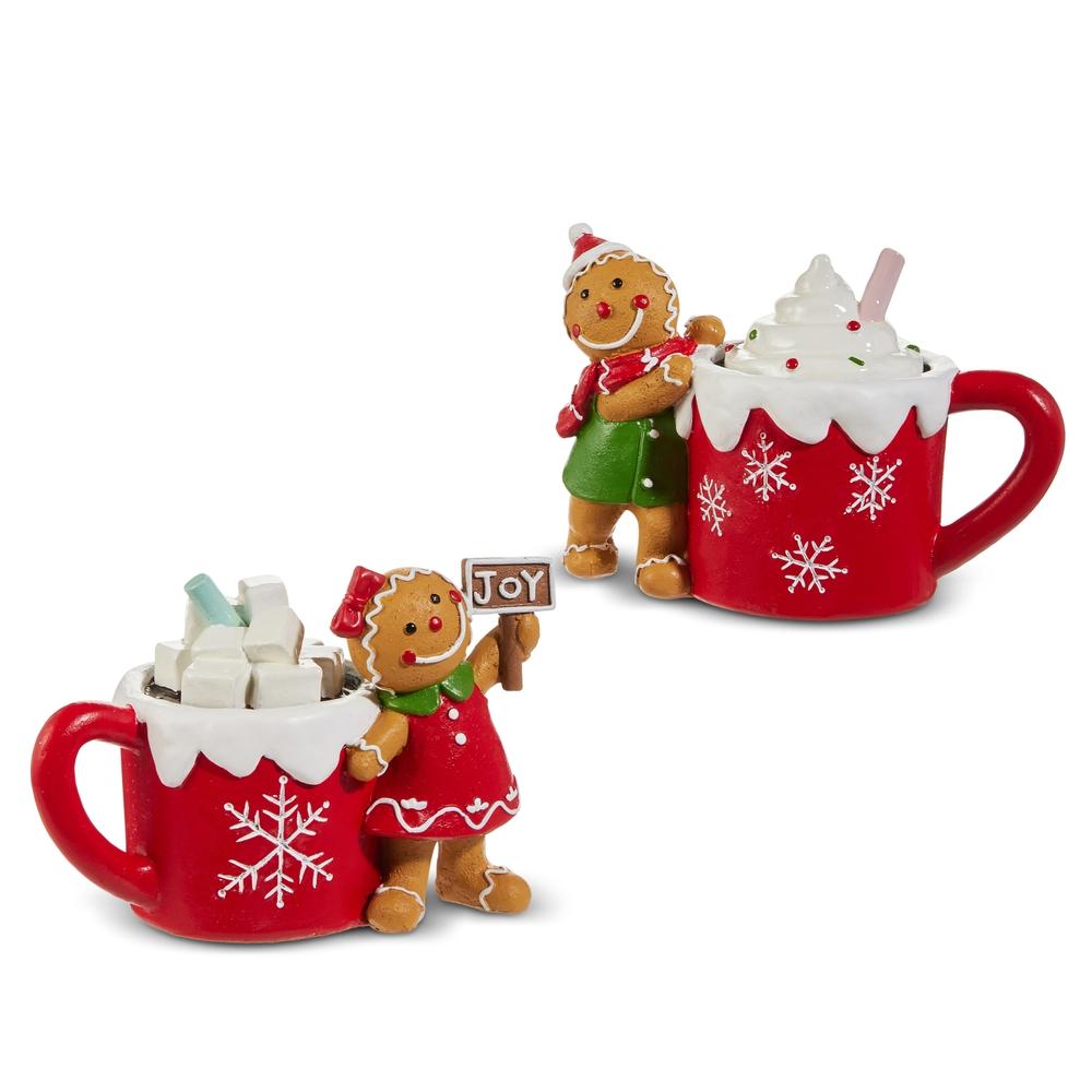 RAZ Imports 5.5" Hot Cocoa Gingerbread