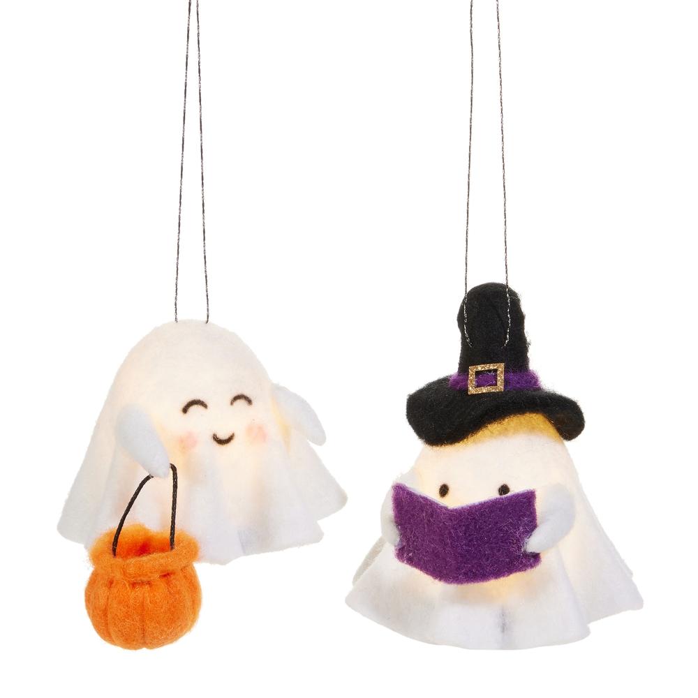 RAZ Imports 5.5" Lighted Felt Ghost