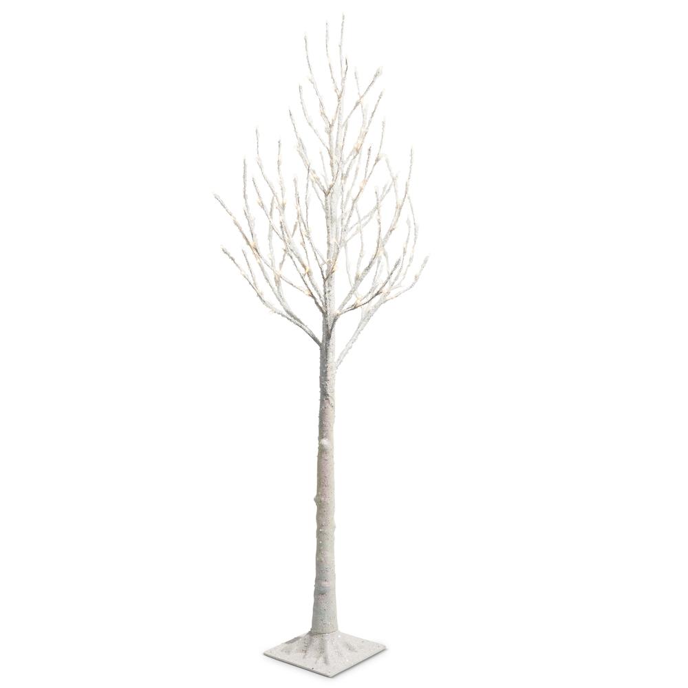 RAZ Imports 5.5' Lighted White Iced Tree