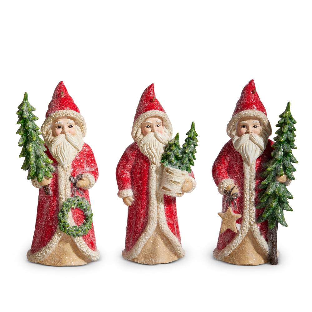 RAZ Imports 5.5" Red Santa with Tree Ornament