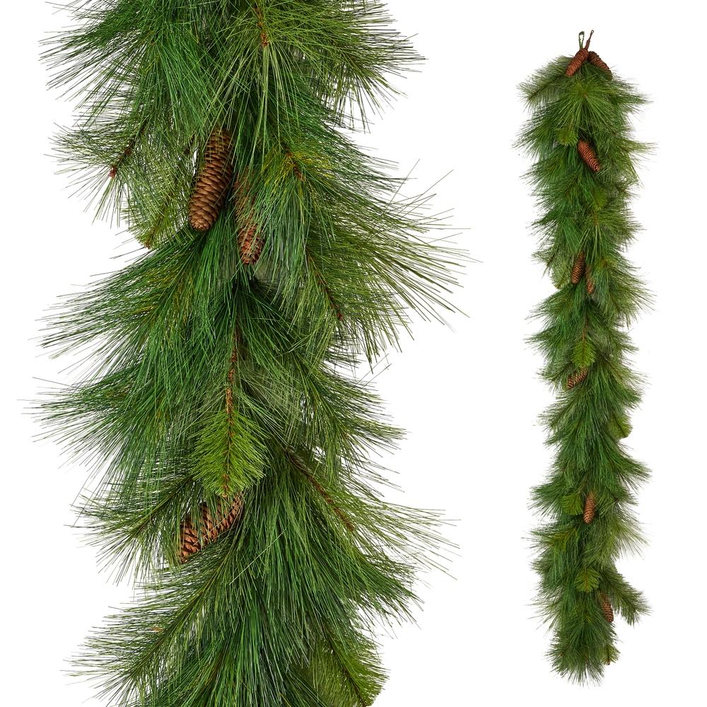 RAZ Imports 5.5' x 14" Olive Pine Garland