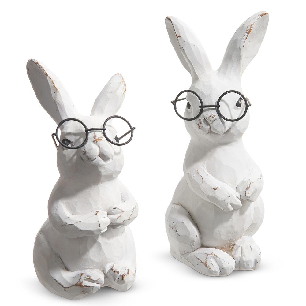 RAZ Imports 5.75" Bunnies with Glasses