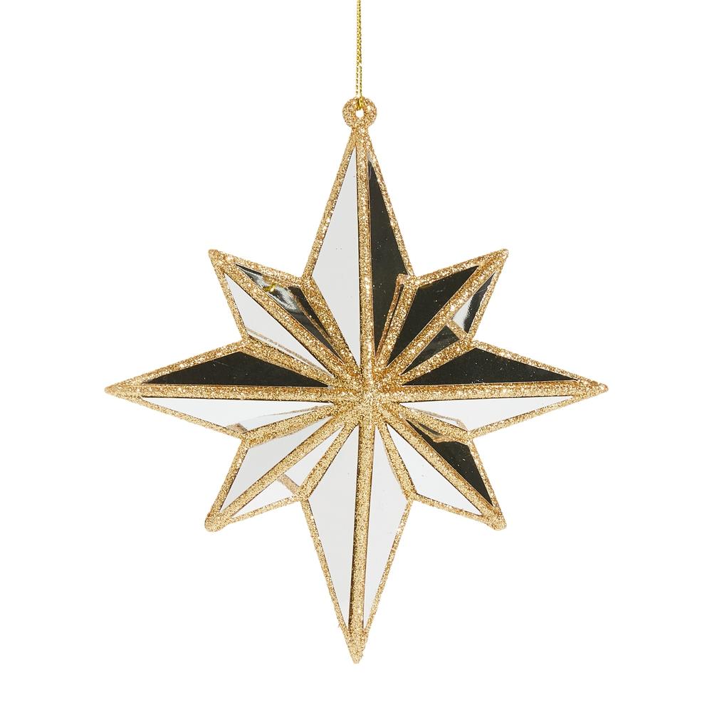 RAZ Imports 5.75" Mirrored North Star Ornament