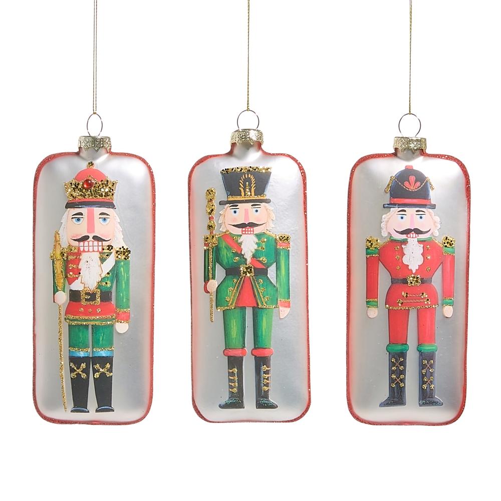 RAZ Imports 5.75" Nutcracker Rectangle Ornament