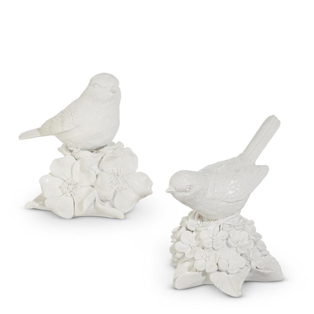 RAZ Imports 5.75" White Birds on Hydrangea
