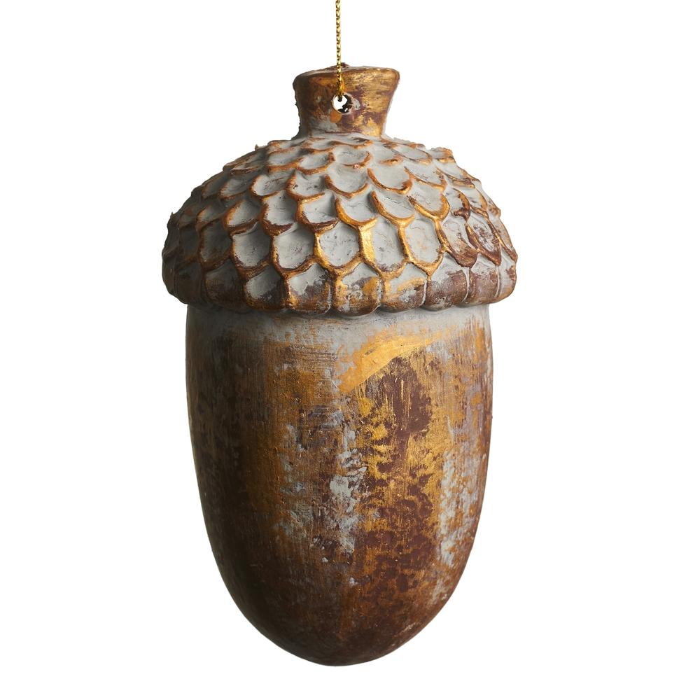 RAZ Imports 5" Antique Gold Acorn Ornament