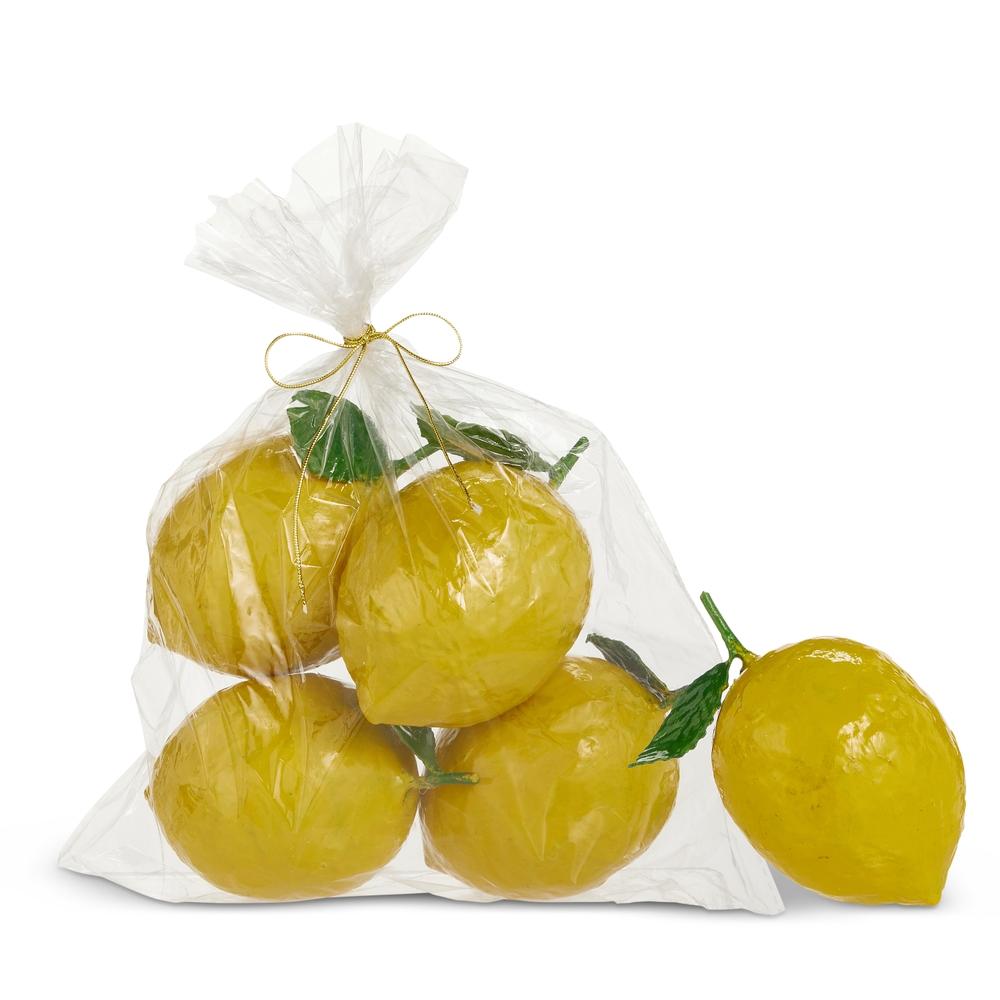 RAZ Imports 5" Bag of Paper Mache Lemons