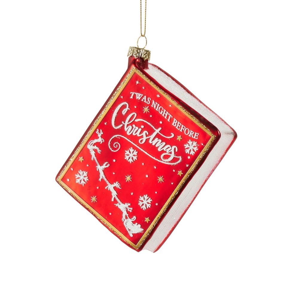 RAZ Imports 5" Christmas Book Ornament