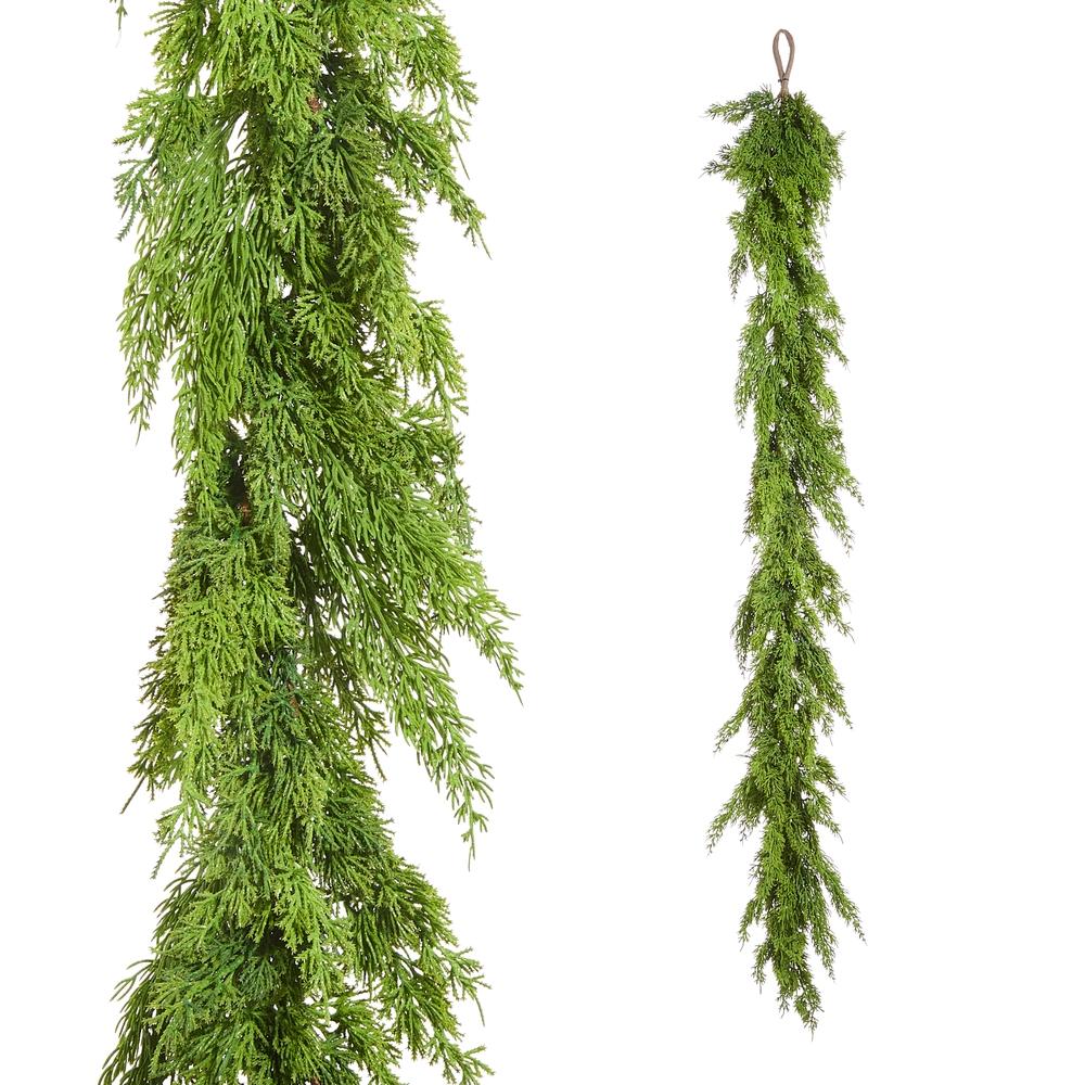 RAZ Imports 5' Fresh Green Cedar Garland