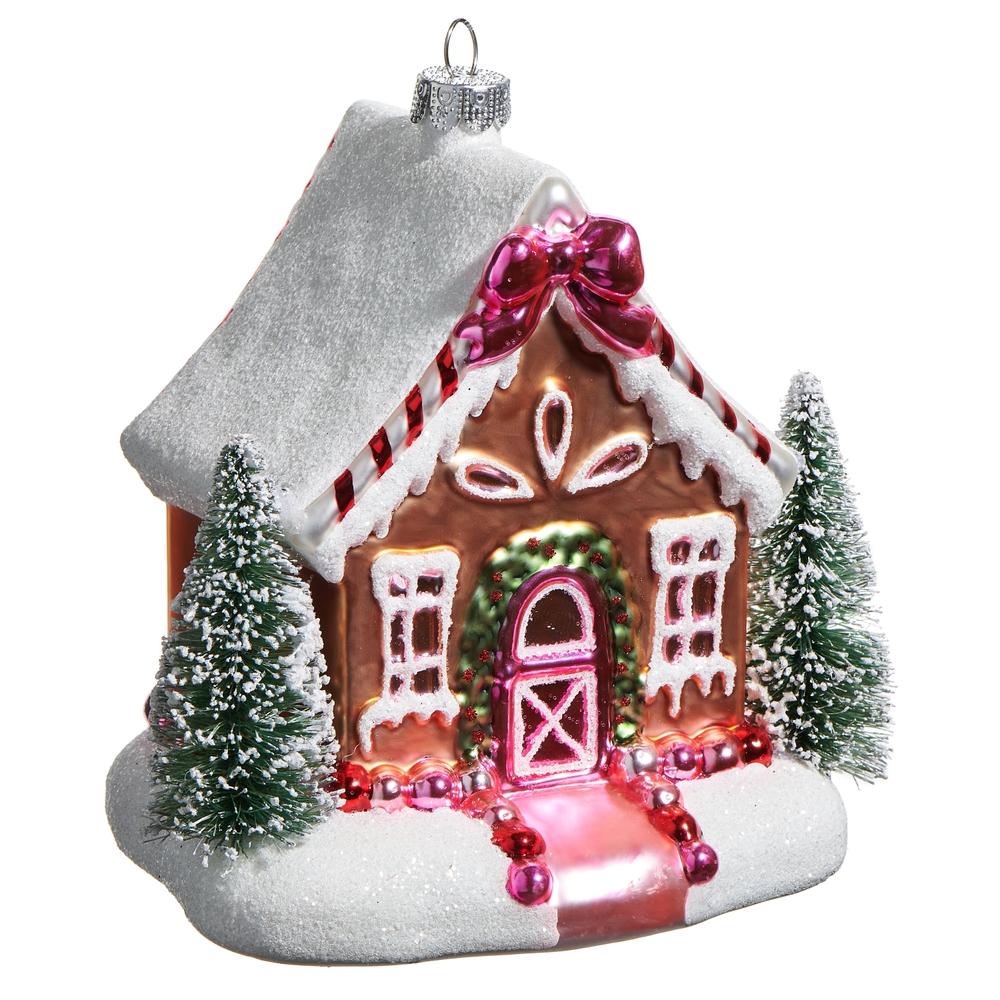 RAZ Imports 5" Gingerbread House Ornament