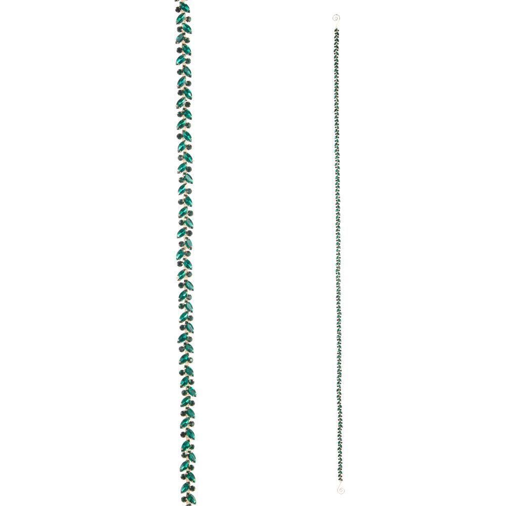 RAZ Imports 5' Green Jewel Garland