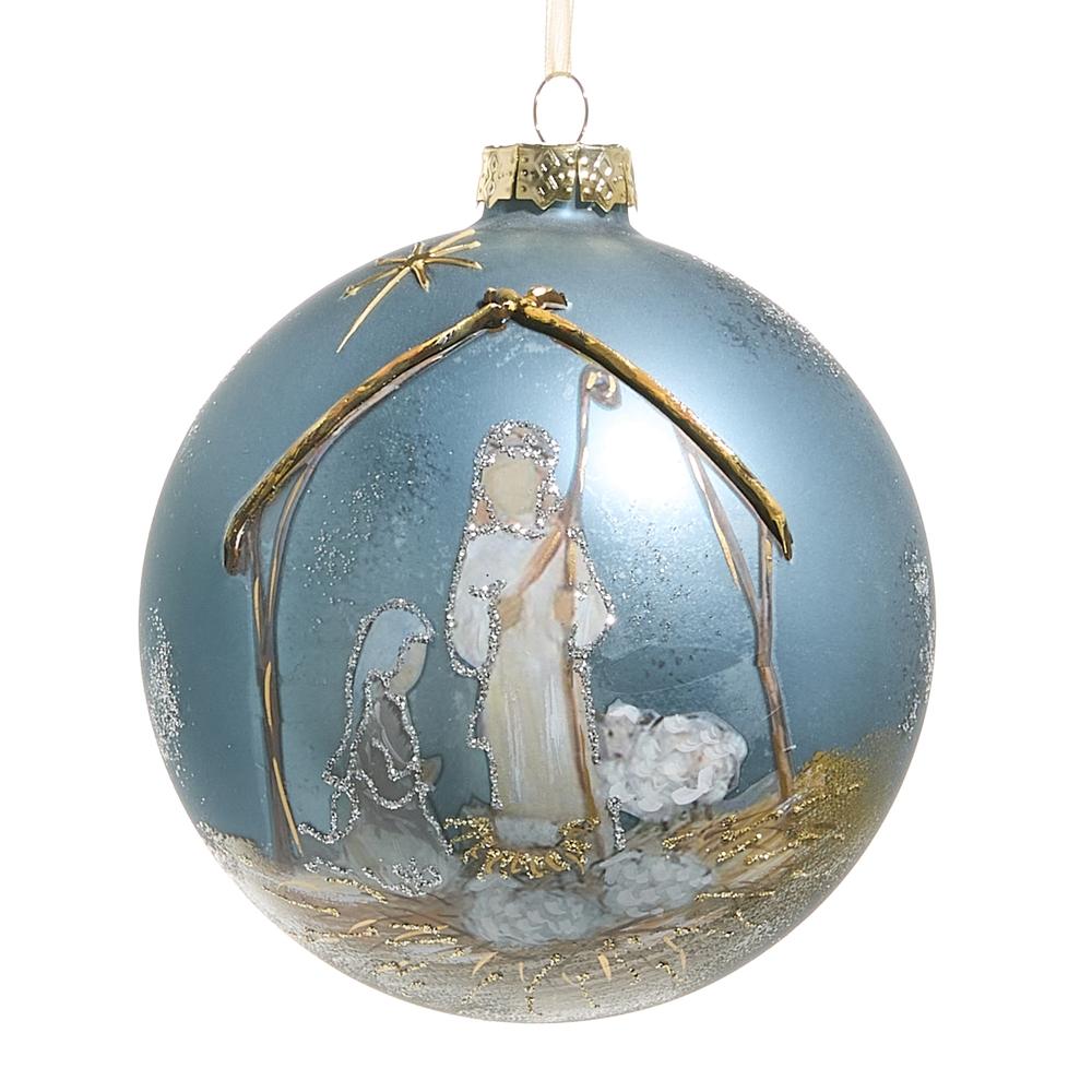 RAZ Imports 5" Holy Night Ball Ornament