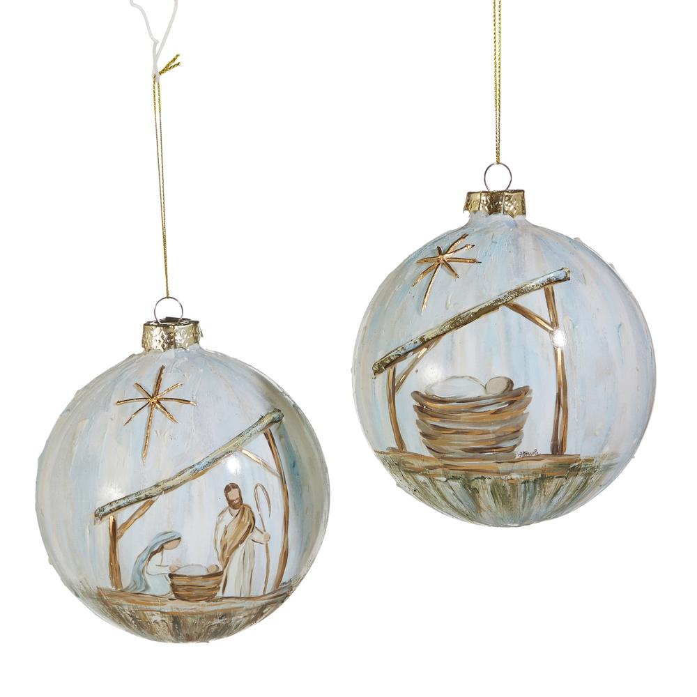 RAZ Imports 5" Holy Night Ball Ornament