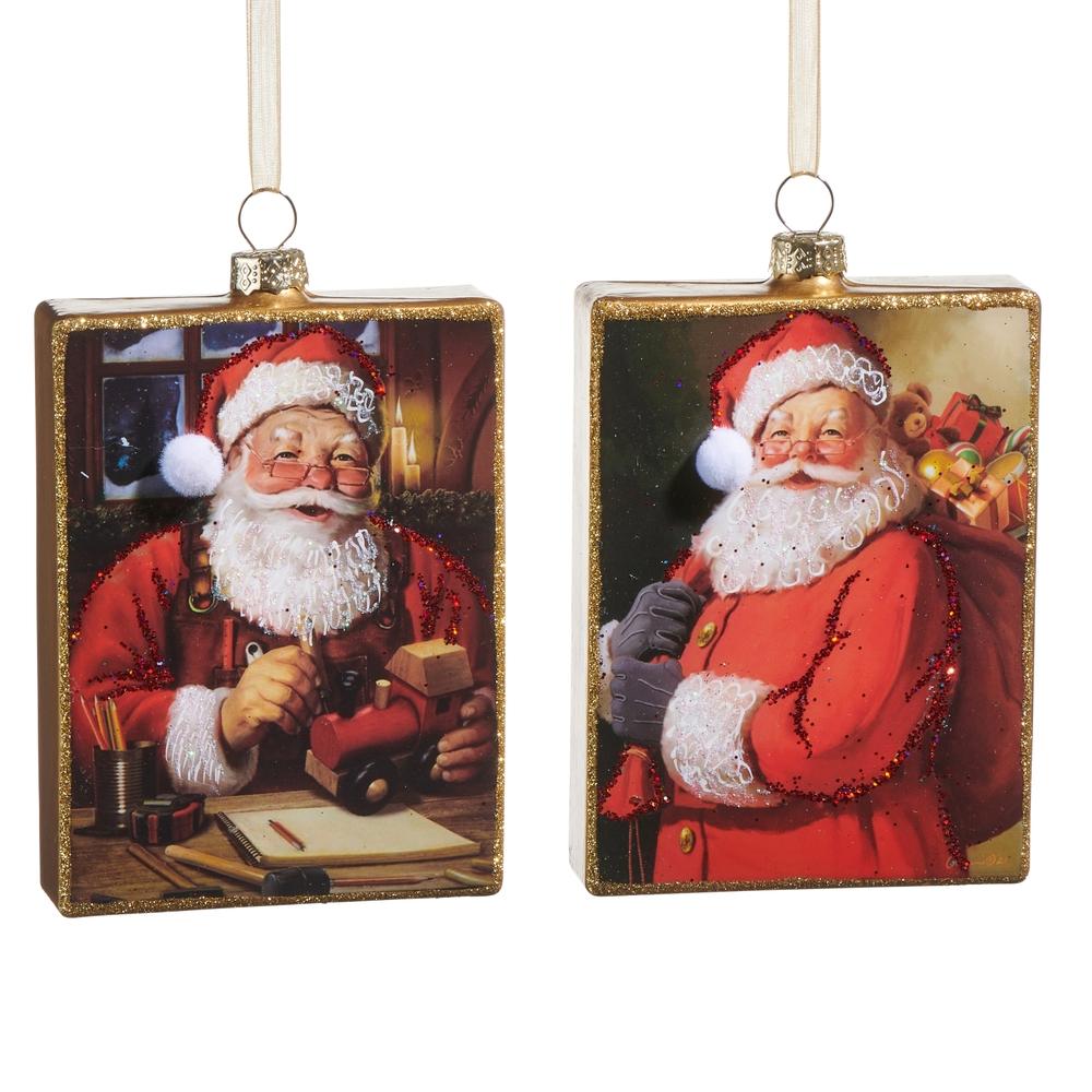 RAZ Imports 5" Jolly Delivery Rectangle Ornament