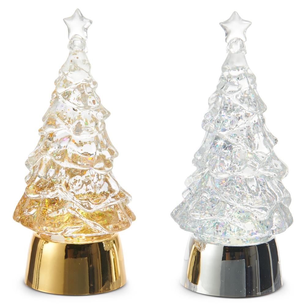 RAZ Imports 5" Lighted Glitter Water Tree