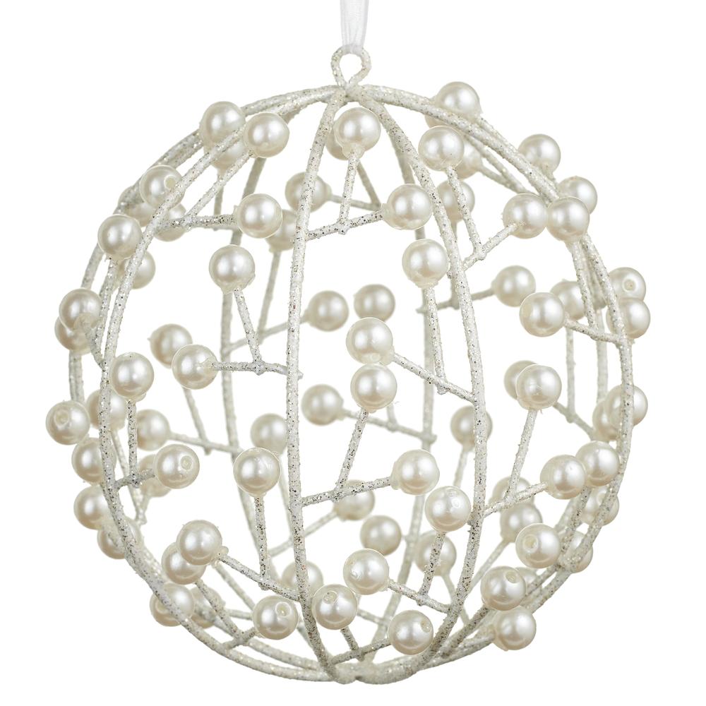 RAZ Imports 5" Pearl Ball Ornament