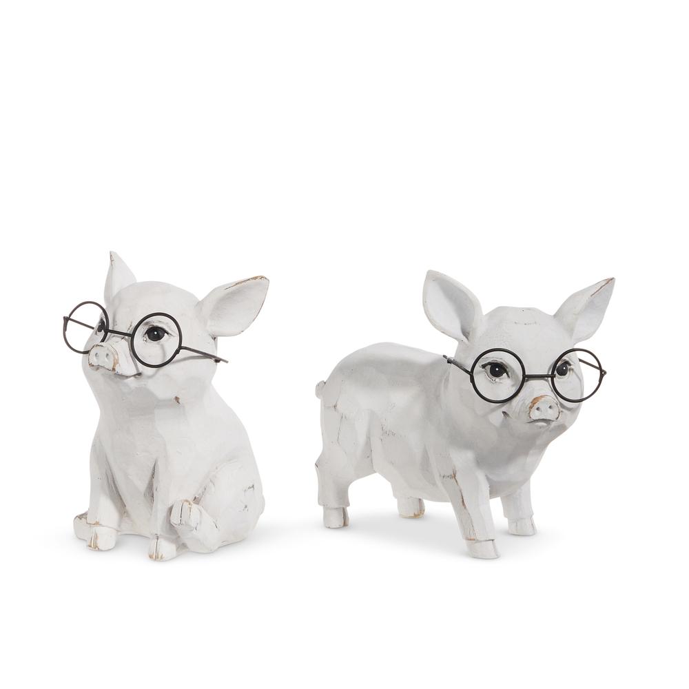 RAZ Imports 5" Pig with Glasses