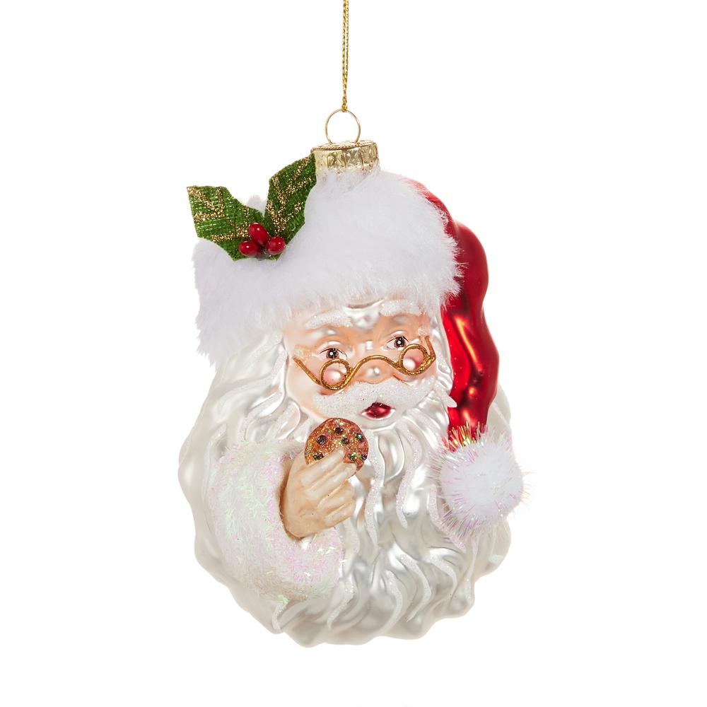 RAZ Imports 5" Santa with Cookie Ornament