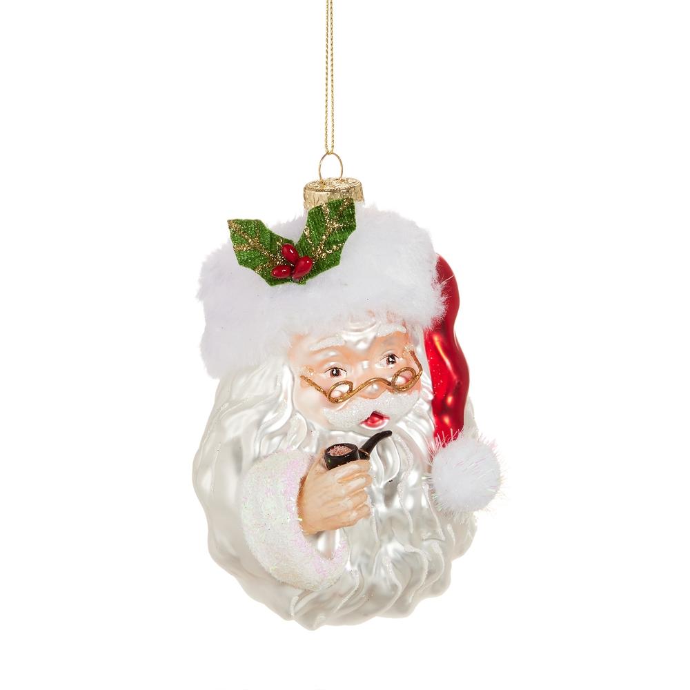 RAZ Imports 5" Santa with Pipe Ornament
