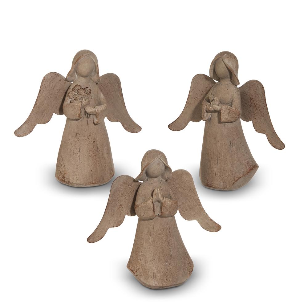 RAZ Imports 6.25" Concrete Look Angels