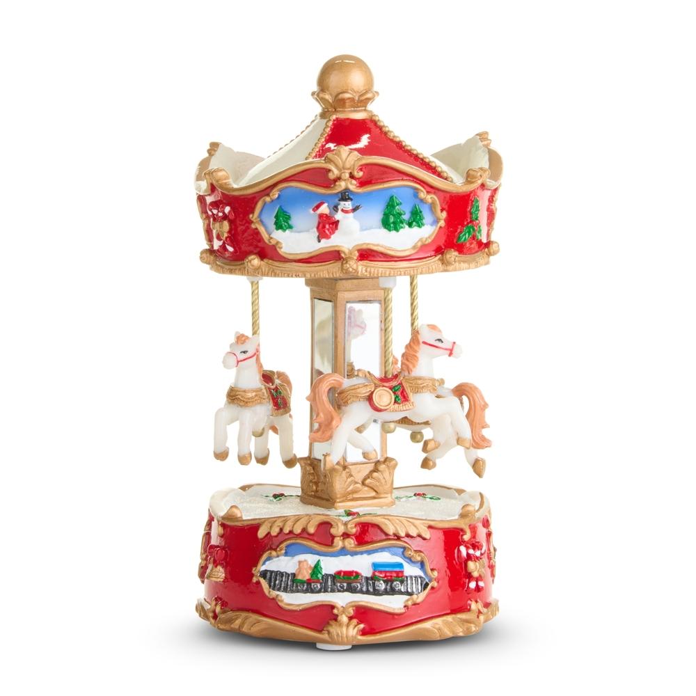 RAZ Imports 6.5" Animated Musical Carousel