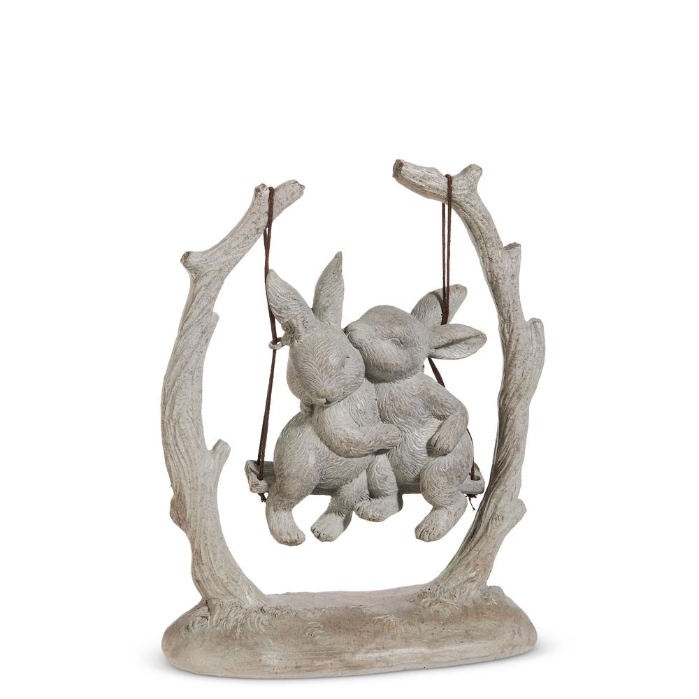 RAZ Imports 6.5" Bunnies on Swing