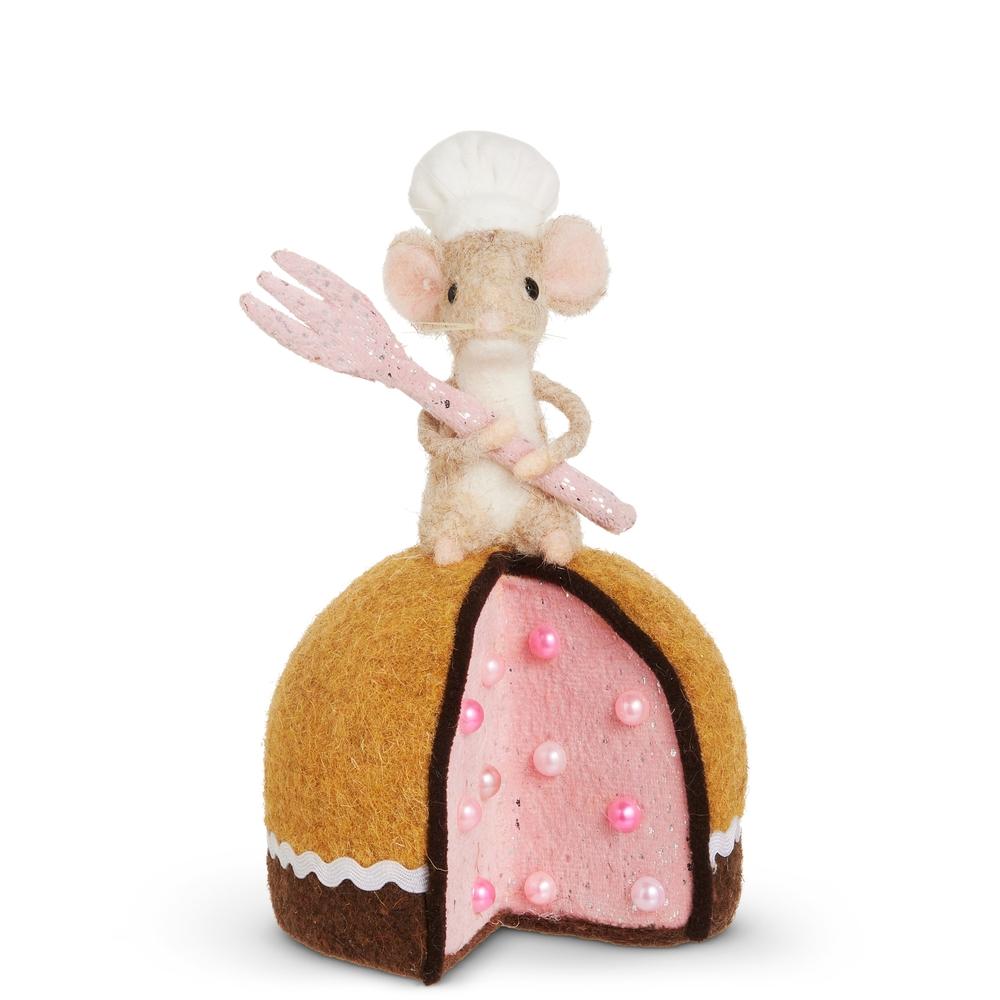 RAZ Imports 6.5" Cake Baking Mouse Ornament