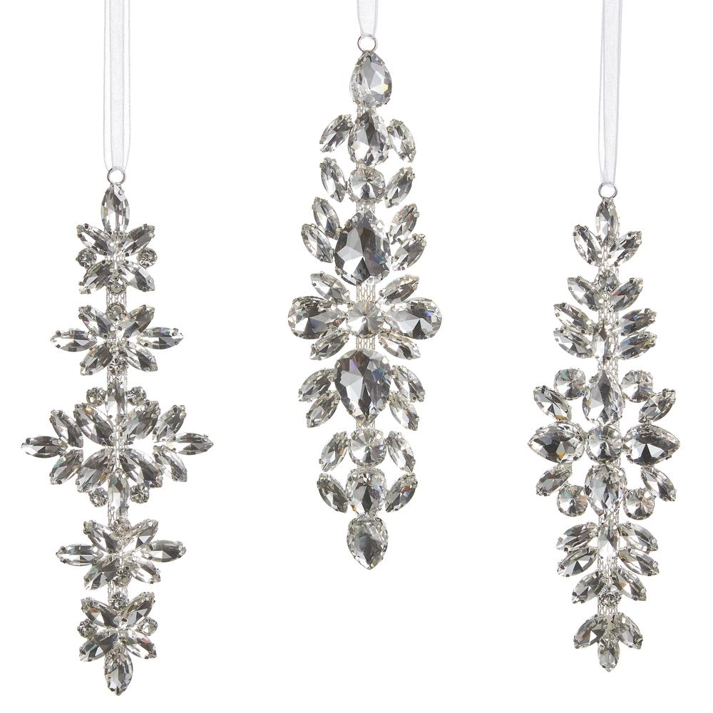 RAZ Imports 6.5" Clear Jewel Drop Ornament